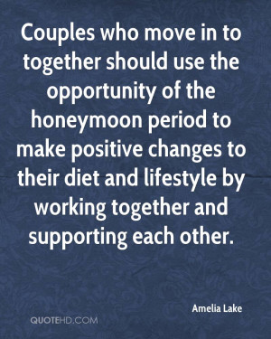 Couples who move in to together should use the opportunity of the ...