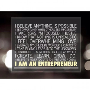 Being an Entrepreneur