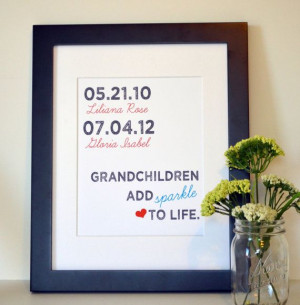 Gift for grandparents 8x10 print- Fathers day gift- Gift for parents ...