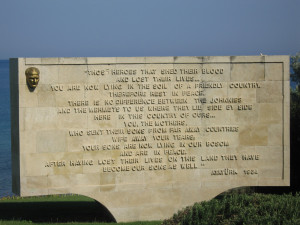 This is one of the many memorials on the Gallipoli ( Gelibolu ...