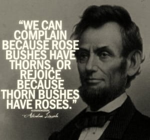 Abraham Lincoln Quote about Roses