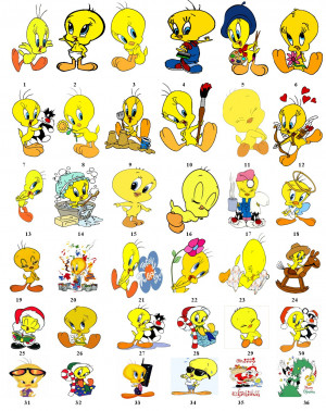 Details about Tweety Bird Return Address Labels Favor Tags Gift Buy 3 ...