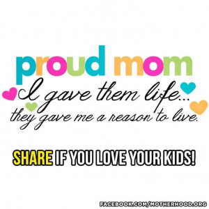 Proud to be a Mom!