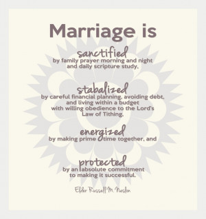 Marriage is...