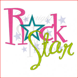 Sayings (1949) Rock Star Applique 6x10
