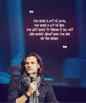 Jared Padalecki ~ and maybe this is why he is such a great guy ...