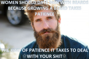 Growing a beard takes patience