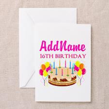16TH BIRTHDAY Greeting Card for