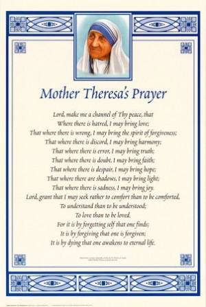 download this This Mother Theresa Version The Francis Prayer And ...