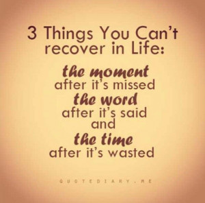 Never take anything for granted