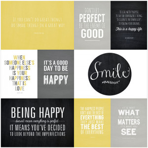 Favorite Quotes Mini Album : Be Happy Collection