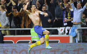 : Zlatan Ibrhamovic celebrates after being named the world's greatest ...