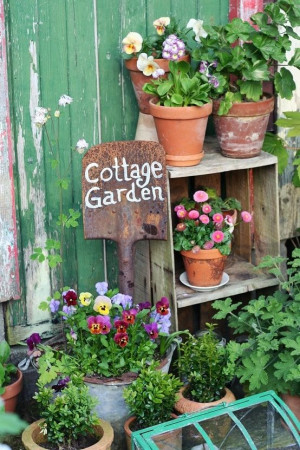 ... one of these is I could print this nice - cottage garden/rusted shovel
