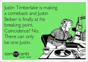 justin bieber and justin timberlake funny quotes