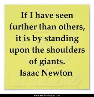 Isaac newton quot...