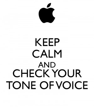 Tone Of Voice Check your tone of voice