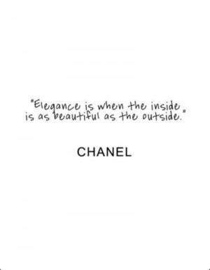 Great quote by fabulous Coco Chanel | Casual Elegance | via Tumblr