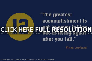vince lombardi, quotes, sayings, rising again after you fall