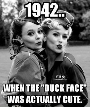 duck face