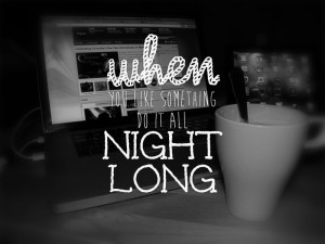 Night Quote - Coffee - Internet Surfing