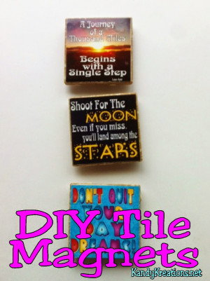 Make your own magnets out of your favorite #instagram or quotes in 10 ...