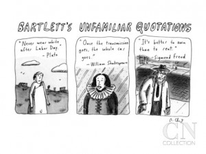 Bartlett's Unfamiliar Quotations - New Yorker Cartoon Premium Giclee ...