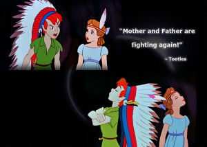 Peter and Wendy fighting by lisardo