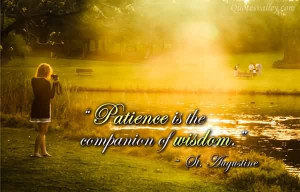 Patience Is The Companion Of Wisdom