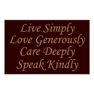 Live Simply Love Generously