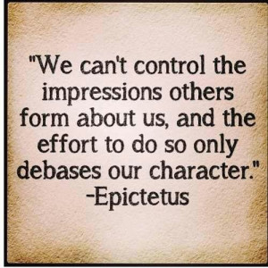 Epictetus. Brilliant.