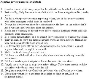 Employee Weakness Evaluation Phrases