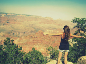 ... arizona, beautiful, freedom, girl, grand canyon, home, horizon, nature