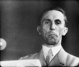 Joseph Goebbels Addressing Nazi...
