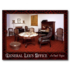 general_robert_e_lees_office_lee_chapel_va_postcard ...