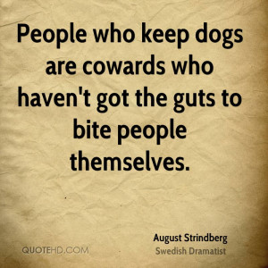 August Strindberg Pet Quotes