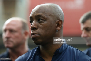 News Photo: Former English football player Ian Wright attends a…