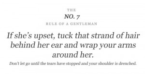 tuck that strand of hair behind her ear and wrap your arms around her ...