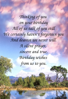 Thinking of you on your Birthday..... (VERSE 28)