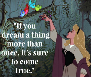 Someone needs to explain to Princess Aurora how dreams work.