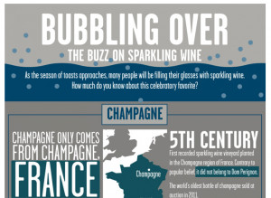 sparling wine bubble infographic