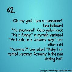 The Mark of Athena: Leo Quote