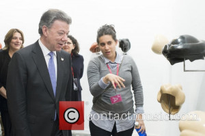 Juan Manuel Santos Colombian President Juan Manuel Santos and his