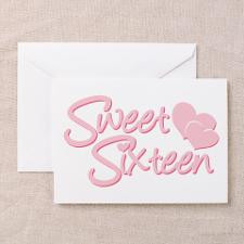 Sweet sixteen Heart Greeting Card for