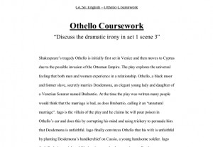 Othello Act 3, Scene 3 | Kelly Brick's English Folder