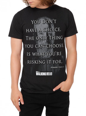 The Walking Dead Hershel Quote Slim-Fit T-Shirt