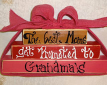 Saying Blocks For Mom Or Grandma,, Mothers Day Gift, Grandma Gift ...