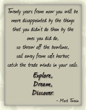 Mark Twain Quote Poster. Great quote. Teacher Gift. Author Gift.