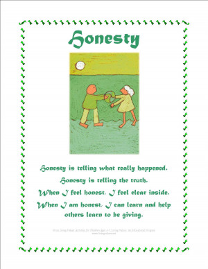 Honesty Poster - Ages 3-7
