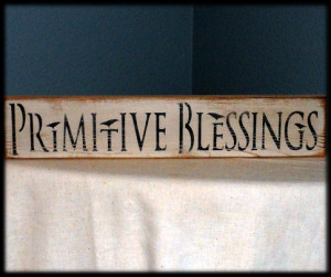 Wooden Primitive Signs
