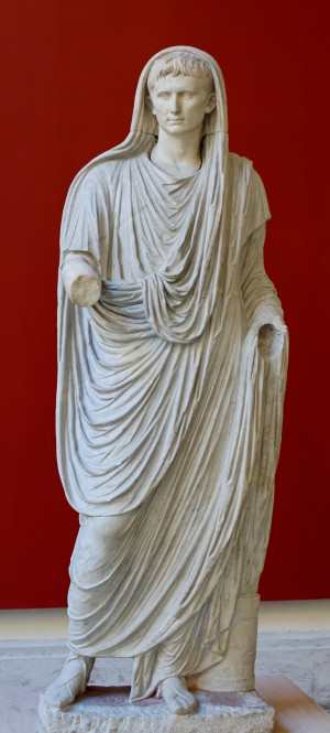 Augustus as Pontifex Maximus, public domain photo